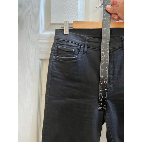 Mother Not Guilty Black Size 31 The Insider Step Fray Jean 25 Inch Inseam $228 - Picture 10 of 13